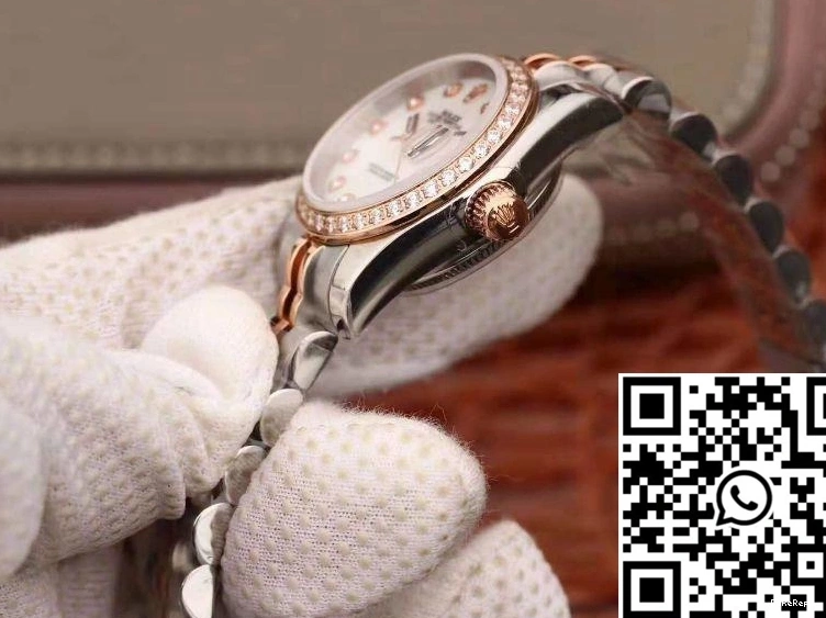 Datejust Dial 28MM Enamel Lady Bracelet Tone Two Rolex 1020